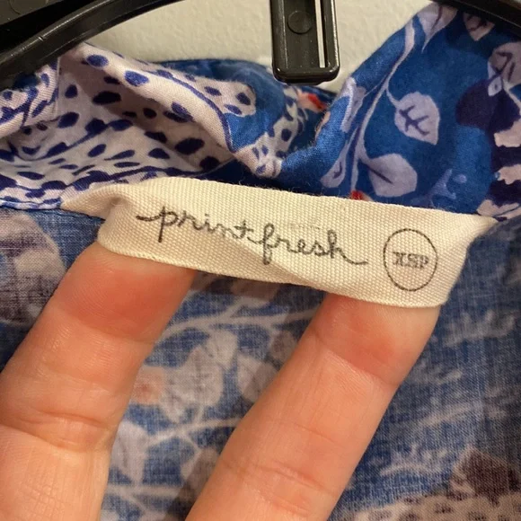 Printfresh Bagheera Long Sleep Set Indigo XS Petite - Picture 4 of 4